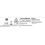Електрична рушникосушка Atlantic 2012 антрацит 798х400х100мм 300 Вт