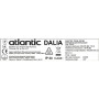 Електрична рушникосушарка Atlantic Dalia чорна 720х500х105мм 100 Вт