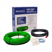 Комплект-Кабель нагрівальний Bonjour Soft Heat EcoTWIN-1800-155 W/m з терморегулятором RTP