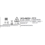 Електрична рушникосушарка Atlantic 2012 хромована 920х500х100мм 300 Вт