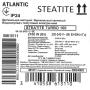 Водонагрівач побутовий електричний Atlantic Steatite Turbo 100 VM100 D400-2-BC (2100W)