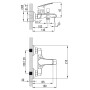 Змішувач SERIO Ø35 для ванни литий CORSO DC-1C146C (9626200)