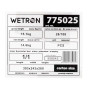 Насос відцентровий 1.5кВт Hmax 20м Qmax 560л/хв WETRON (775025)