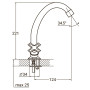 Змішувач QN 1/2' для кухні економ на шпильці (КРАТНО 2шт) AQUATICA QN-2B158C (9786100)