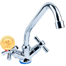Змішувач PM ½' для кухні економ на гайці (кратно 2шт) AQUATICA PM-1B157C (9780100)