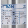 Насос вихревой 1.1кВт H 98(39)м Q 45(30)л/мин Ø96мм 10м кабеля WETRON 4SKmw150M (778332)