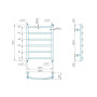 Водяна рушникосушарка INOX Класік  570х430/400