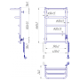 Електрична рушникосушарка Hotel-І  650х430/240 TR К