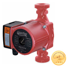 Насос циркуляційний 100Вт Hmax 6м Qmax 75л/хв Ø2' 180мм+гайки Ø1¼' AQUATICA (774134)