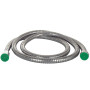 Шланг для душа 1/2' SS розтяжний з підшипником 150-180см AQUATICA XB-9353 (9792040)