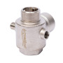 З'єднувач п'ятививідний +зворотний клапан 80мм M1'×F1'×F1'×M1/4'×F1/4' Silver 480г AQUATICA (779601)