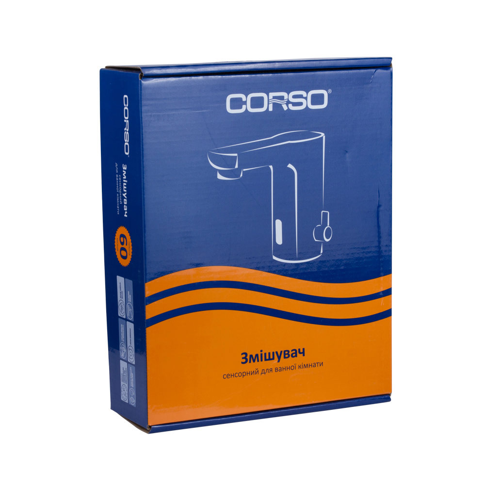 Смеситель ORTA сенсорный для раковины литой на шпильке CORSO EE-8A116C (9670000)