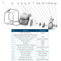 Мотопомпа 15 к.с. Hmax 30м Qmax 110м³/ч (4-х тактний) WETRON WM100CX (772553)