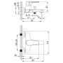 Смеситель MAGGIORE Ø40 для ванны литой CORSO BE-1C122C (9608200)
