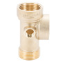 З'єднувач п'яти вивідний 80мм 1'м×1'F×1'F×1/4'M×1/4' F∠180° AQUATICA (779599)