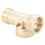 З'єднувач п'яти вивідний 80мм 1'м×1'F×1'F×1/4'M×1/4' F∠180° AQUATICA (779599)