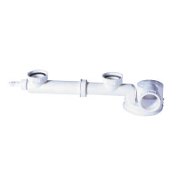 Сифон для двойной кухонной мойки Espace 1½"×Ø40мм WIRQUIN (9542402)