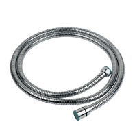 Шланг для душа 1/2' SS хромований розтяжний з підшипником 150-210см AQUATICA XB-8153 (9792020)