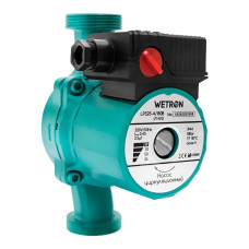 Насос циркуляційний 75Вт Hmax 4м Qmax 40л/хв Ø1 1/2' 180мм зел+гайки Ø1 WETRON LР525–4/180С (774312)