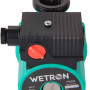 Насос циркуляційний 75Вт Hmax 4м Qmax 45л/хв Ø1½' 130мм зел + гайки Ø1' WETRON (774313)