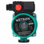 Насос циркуляційний 75Вт Hmax 4м Qmax 45л/хв Ø1½' 130мм зел + гайки Ø1' WETRON (774313)