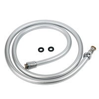 Шланг для душа 1/2' PVC 3-х шаровий сріблястий 150см TAU XB-0483 (9891661)