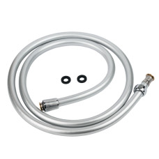 Шланг для душа 1/2' PVC 3-х шаровий сріблястий 150см TAU XB-0483 (9891661)