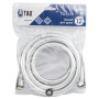 Шланг для душа 1/2' PVC 3-х шаровий сріблястий 150см TAU XB-0483 (9891661)