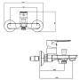 Смеситель LIRI Ø35 для ванны литой CORSO DF-1C140C (9632200)