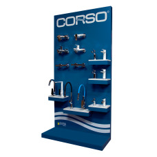 Стенд для змішувачів широкий 2200×1110×450мм CORSO (0221009)