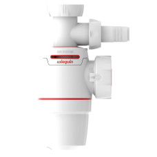Сифон для кухонної мийки Neo Air 1½'×Ø40мм з підведенням WIRQUIN (9542321)