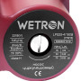 Насос циркуляційний 75Вт Hmax 4м Qmax 40л/хв Ø1½' 180мм бордо+гайки Ø1' WETRON LР525–4/180В (774212)
