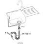 З'єднання гнучке для кухонної мийки 1½'×Ø40мм WIRQUIN (9542839)