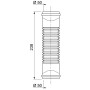 З'єднання гнучке Magiflex Ø50мм F-F 238мм WIRQUIN (9549350)