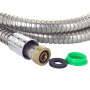 Шланг для душа 1/2' SS з підшипником 175см AQUATICA XB-9376 (9792042)