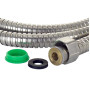 Шланг для душа 1/2' SS з підшипником 175см AQUATICA XB-9376 (9792042)