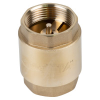 Клапан зворотний F1 1/4'×F1 1/4' (латунь) euro 410г AQUATICA (779656)