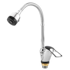 Змішувач s43 Ø40 для кухні гусак гофрований на гайці TAU SM-4B644C (9843150)