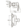 Змішувач HM Ø40 для душу AQUATICA HM-1D131C (9736300)